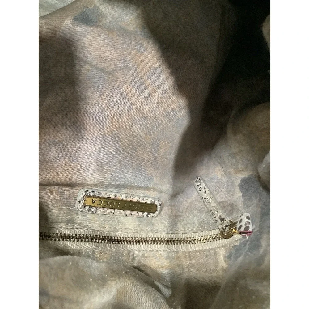 Elliott Lucca Large Lightweight, Snakeskin Embossed Leather Hobo Bag